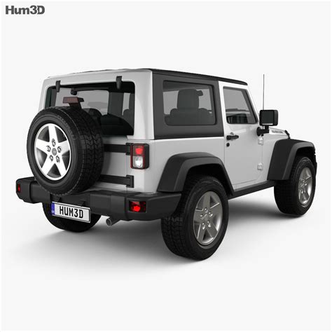 Jeep Wrangler Rubicon hardtop 2011 3D model - Vehicles on Hum3D