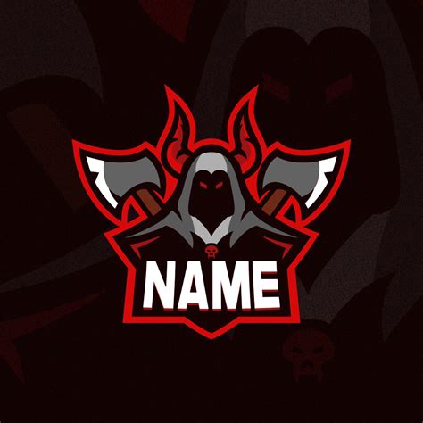 Reaper Gaming Clan Mascot Logo | Free PSD - Zonic Design Download