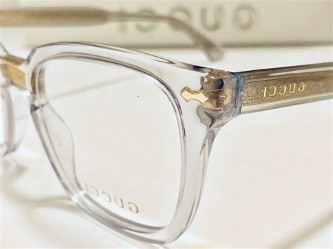 Gucci Eyeglasses GG184O 005 Women's Transparent w/ Gold