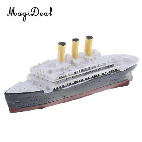 MagiDeal 1Pc DIY Resin Titanic Boat Ship Building Model Scene Scenery ...