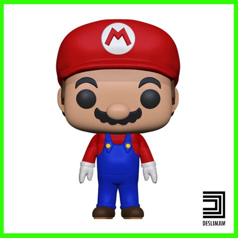 3D file Super Mario Bros Nintendo Funko Pop・Template to download and 3D ...