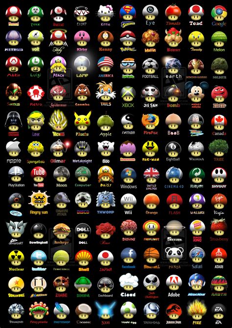 Different kinds of mushrooms - Super Mario Bros. Fan Art (32419815 ...