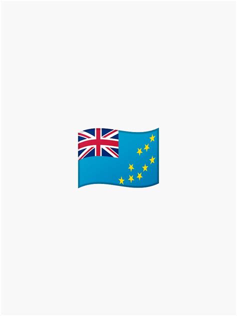 " Tuvalu flag emoji" Sticker by Stickypegatinas | Redbubble