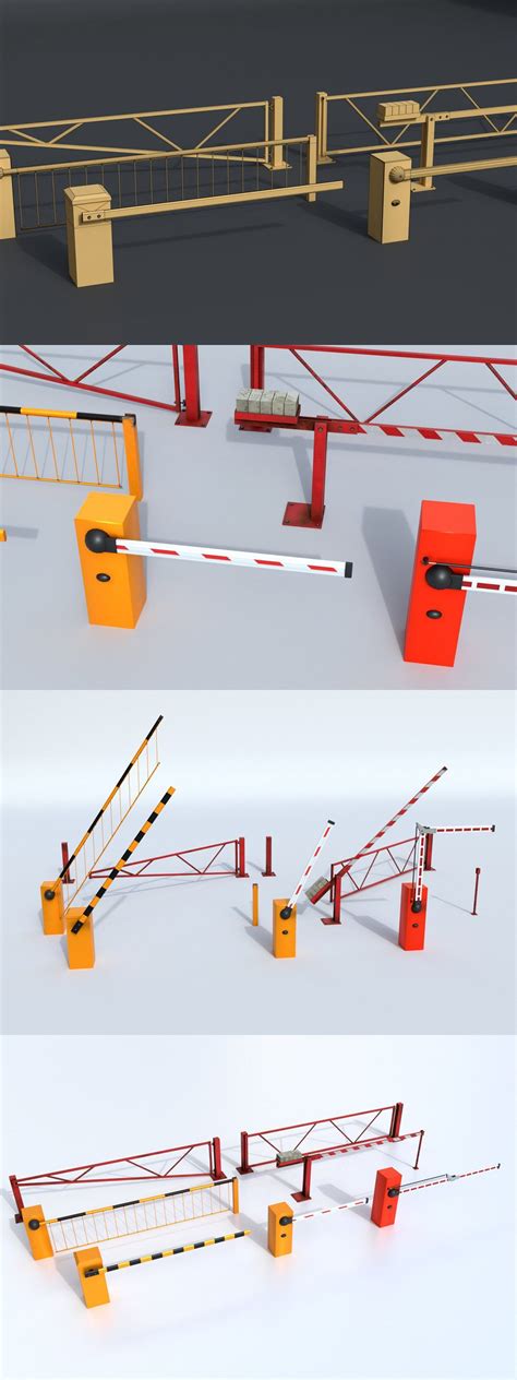 Boom Barrier Gates Urban Equipment S | Barrier, Gate design, Texture packs