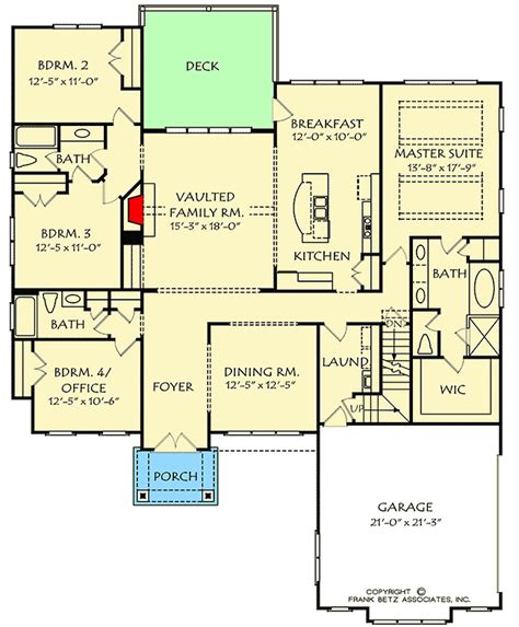 Dutch Colonial House Plan with Open Floor Plan - 710177BTZ ...