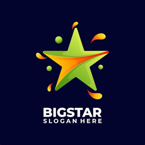 Premium Vector | Big star logo