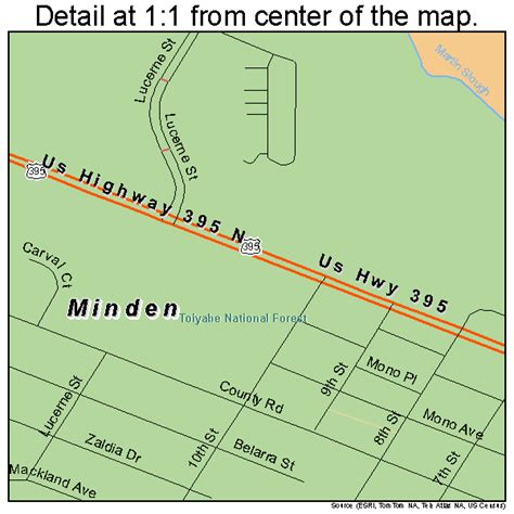 Minden Nevada Street Map 3247000