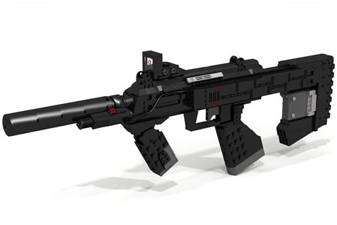 BRIX Halo ODST M7 Caseless Submachine Gun -Silenced-Red Do… | Flickr