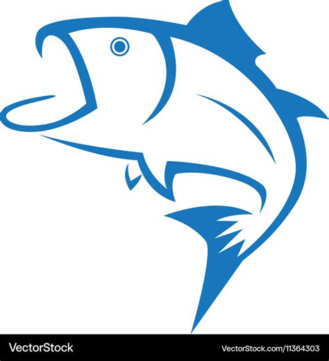 Fish logo template Royalty Free Vector Image - VectorStock