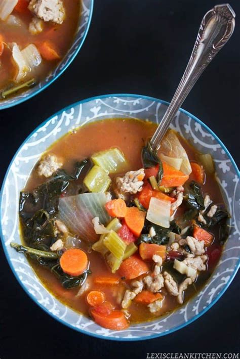 Turkey Kale Soup - Lexi's Clean Kitchen