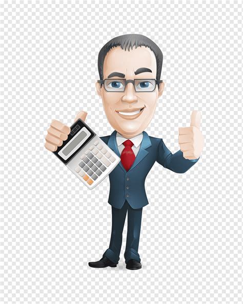 Man holding calculator doing ok hand sign illustration, Corporate tax ...