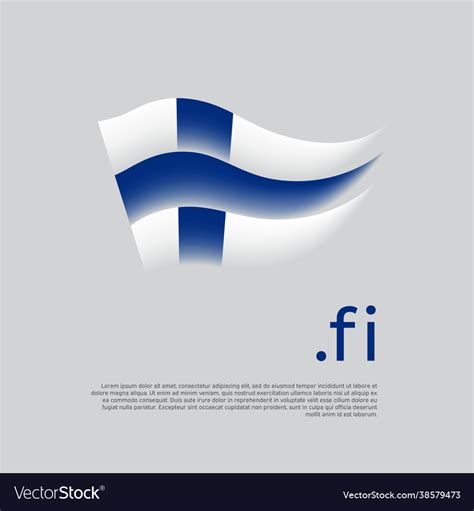 Finland flag stripes colors finnish Royalty Free Vector