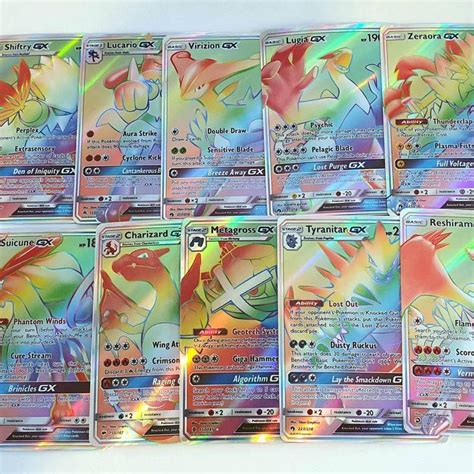 Pokemon Cards Bundle Rainbow Rare GX Shiny Vault Mega | Etsy | Rare ...