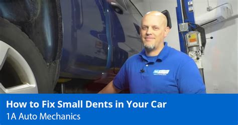 Small Dent Repair - How to Fix a Small Dent in a Car - 1A Auto