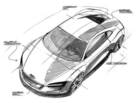 Audi e-car concept Sketch | Design sketch, Car and motorcycle design ...