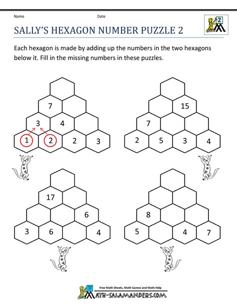 Math Puzzles 2nd Grade