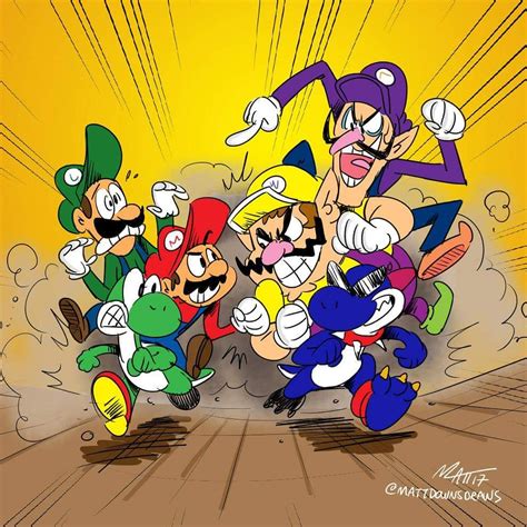 Mario Luigi Yoshi vs Wario Waluigi Boshi – Matt Downs Draws!