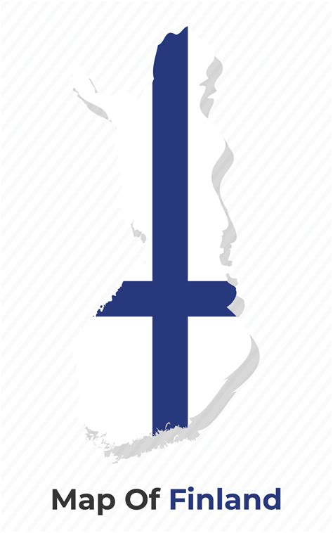 Vector map of Finland with national flag 35839953 Vector Art at Vecteezy