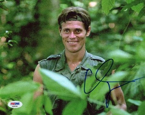 Willem Dafoe 'Platoon' Signed 8x10 Photo Certified Authentic PSA/DNA COA