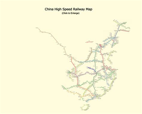 China High Speed Railway Map