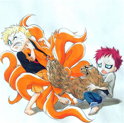 Uzumaki Naruto & Kyuubi Vs Sabaku Gaara & Shukaku | Naruto gaara, Anime ...