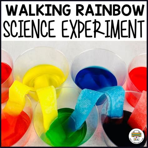 Walking Rainbow Science Experiment - Pre-K Printable Fun