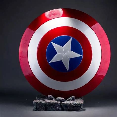 Real Metal Captain America Shield Replica - Marvel Official