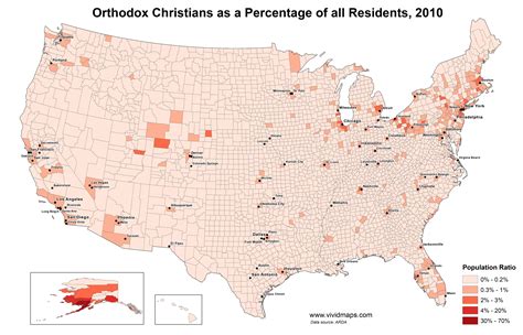 Orthodox Christians as a Percentage of all Residents (1952 - 2010 ...