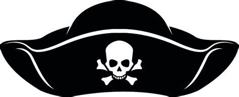 Pirate Hat Clipart Black And White