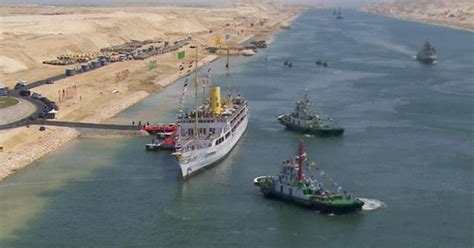 Egypt opens historic expansion of Suez Canal - CBS News