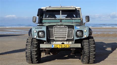 Heavy Modified Land Rover Serie 2 Going Off-Road at Løkken Beach Tour ...