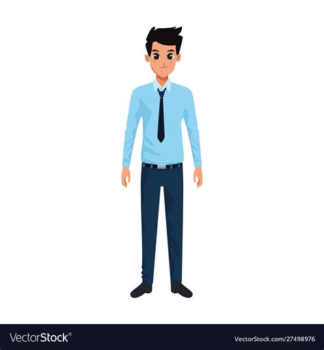 Business man standing icon image Royalty Free Vector Image