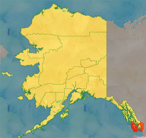 Map of Prince of Wales-Hyder Census Area, Alaska