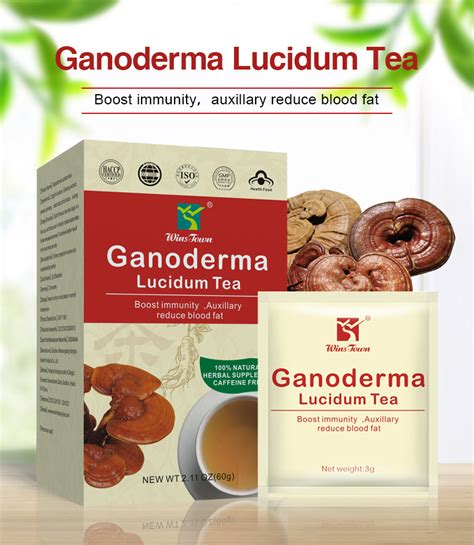 Ganoderma lucidum Lingzhi reishi mushroom health herbal tea 20 tea bags ...