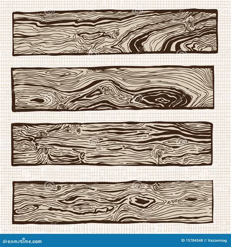 Set of wood plank stock vector. Illustration of lumber - 15784548