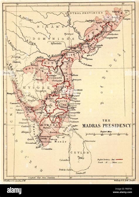 Madras India Map