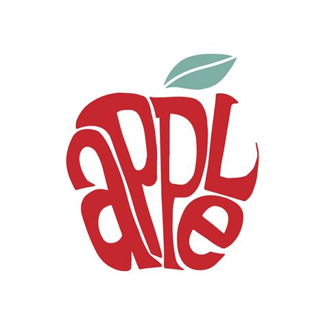 Apple word typography design illustration - Download Free Vectors ...