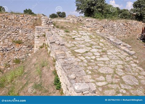 Top of Troia VI Citadel Fortification Wall - Troy, Hisarlik, Canakkale ...