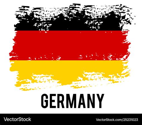 Germany flag official colors and proportion Vector Image