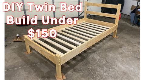 Building a Simple Solid Wood Twin Bed for under $150 with my Daughter ...