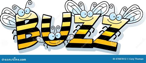 Cartoon Bee Buzz stock vector. Image of cartoon, wings - 47087812