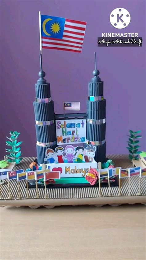 Merdeka Crafts Idea|petronas twin tower|Selamat Hari Kemerdekaan|Hari ...