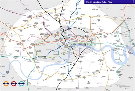 Inner London Tube Map