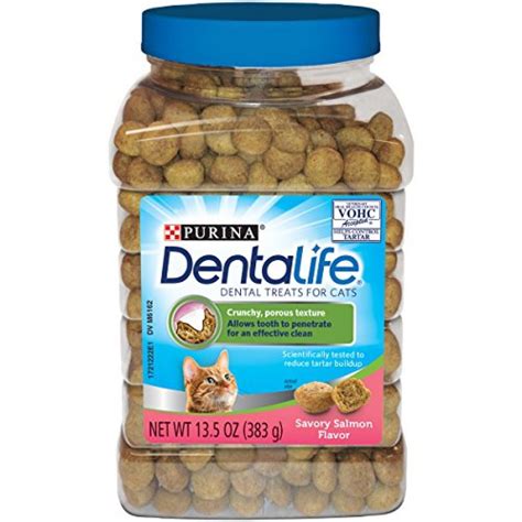 Purina DentaLife Savory Salmon Flavor Adult Cat Dental Treats - (1) 13. ...