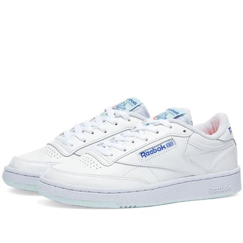 Reebok Club C 85 White, Chalk Blue & Court Blue | END.