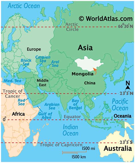 Geography of Mongolia, Landforms - World Atlas