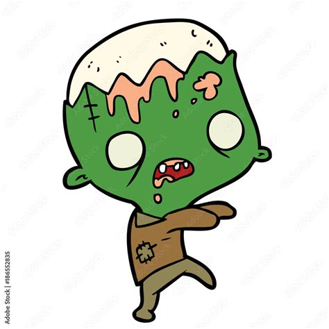 cute cartoon zombie Stock Vector | Adobe Stock