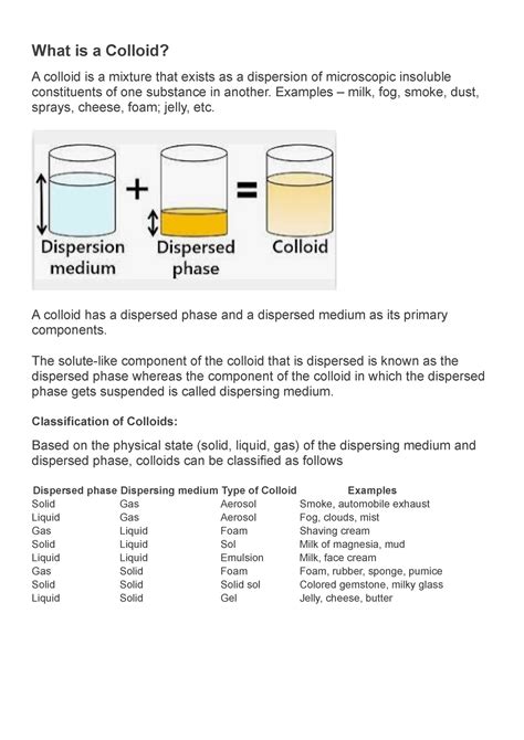 What is a Colloid ex and prop - What is a Colloid? A colloid is a ...