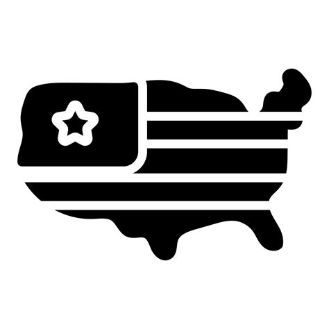 USA map icon, vector design usa independence day icon. 10400281 Vector ...