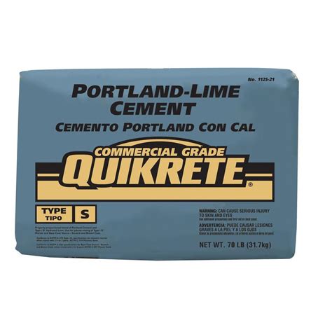 Quikrete 70 lb. Portland Lime Cement-112520 - The Home Depot